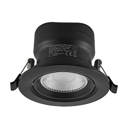 Projecteur encastr� SURTUR TILT 83 CCT pivotant, CCT Switch IP20/IP44, noir gradable