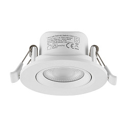 Projecteur encastr� SURTUR TILT 68 DTW pivotant, Dim-To-Warm IP20/IP44, blanche gradable