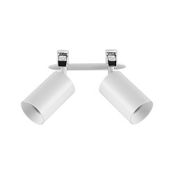 Projecteur encastr� CAN TILT ROUND DOUBLE � 2 flammes, rond, pivotant � la cardan GU10 IP20, blanche
