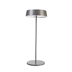 Lampe de table � accu MIRAM HEAD + TABLE STAND lot de 1, avec variateur tactile, fixation magn�tique IP54, gris clair gradable
