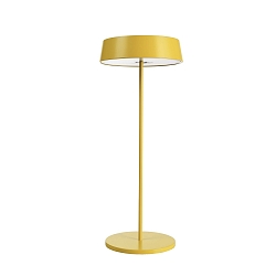 Lampe de table � accu MIRAM HEAD + TABLE STAND lot de 1, avec variateur tactile, fixation magn�tique IP54, jaune gradable