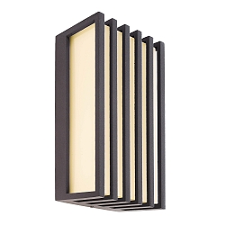 Luminaire mural d�ext�rieur GRUMIUM SQUARE CCT IV angulaire, CCT Switch, commutable IP54, gris fonc� 