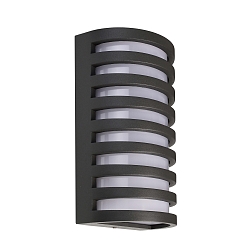 outdoor wall luminaire GRUMIUM ROUND III round, switchable IP54, dark grey, satined, white 