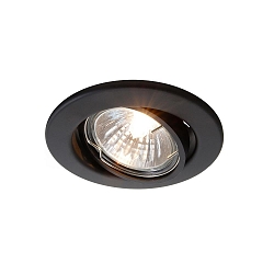 Plafonnier encastr� 68er pivotant GU5.3 / MR16 IP20, noir mat