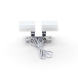 Luminaires pour meuble AYLEEN II � 2 flammes IP20, chrome, blanche