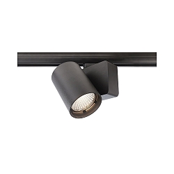 Projecteur triphas� NIHAL adaptateur triphas� inclus IP20, noir  gradable