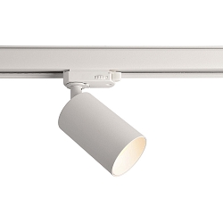 3-phase spot cAN, 220-240V AC / 50-60Hz, GU10 LED max. 7.5W, rotatable and pivotable, white