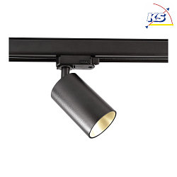 3-phase spot cAN, 220-240V AC / 50-60Hz, GU10 LED max. 7.5W, rotatable and pivotable, black