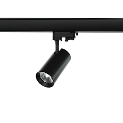 Projecteur triphasé HORUS IP20, noir mat