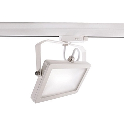 Projecteur triphas� FLOOD SMD IP20, satin�, blanc trafic