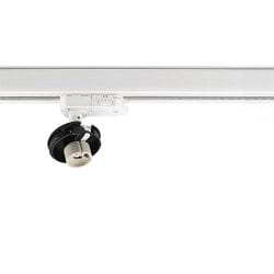 Projecteur triphas� CAN BASE MIX'N MATCH 1/3 sans abat-jour, pivotant � la cardan GU10 IP20, blanche
