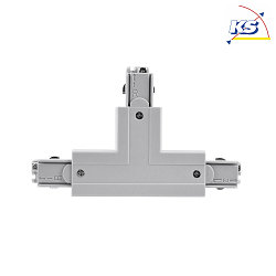 Accessories for 3-phase track system D LINE - T-coupler right-right-left with change mechanism, 220-240V AC, grey