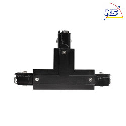 Accessories for 3-phase track system D LINE - T-coupler right-right-left with change mechanism, 220-240V AC, black