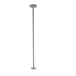 Ceiling suspension for 3-phase luminaire D LINE, rigid, 635 mm, silver