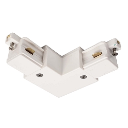 1- Connecteur en L monophas� D ONE gauche, blanche