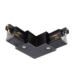 1- Connecteur en L monophas� D ONE gauche, noir