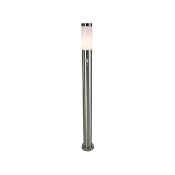 Lampadaire d�ext�rieur NOVA V avec capteur E27 IP33, argent, blanche