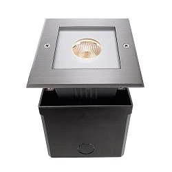 Projecteur encastr� SQUARE BEAM COB  carr�, passable, commutable IP67, argent 