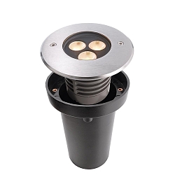 LED in-ground luminaire II WW outdoor spot, 220-240V, 3W, 30�, 3000K, stainless steel, silver