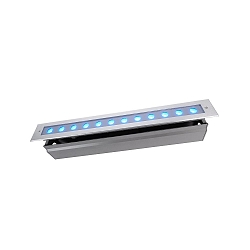 Projecteur encastr� LINE V RGB, argent, transparent gradable