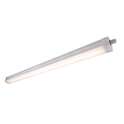 Luminaire pour locaux humides TRI PROOF MOTION 840 HF - 1145MM avec capteur, r�sistant aux chocs, commutable IP65, blanc mat 