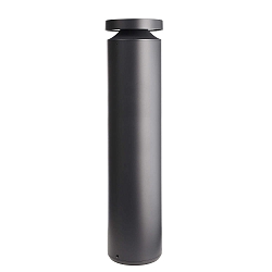Borne d'éclairage FARO 100 avec optique de lentille, câblé en continu IP65, gris foncé gradable