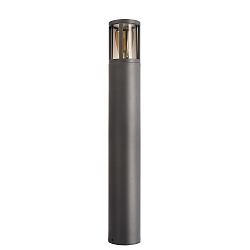 bollard lamp FACADO II 650MM TONED round E27 IP65, dark grey, mat dimmable