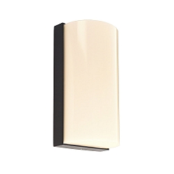 Luminaire mural d’extérieur GRUMIUM rond IP54, gris foncé, satiné, blanche