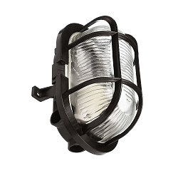 Applique et plafonnier SOTANO RETRO ovale E27 IP44, noir gradable