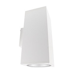 Projecteur de façade SHORELINE PRO SQUARE 140 UP&DOWN à 2 flammes, angulaire, CCT Switch IP65, blanche gradable