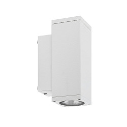 Projecteur de façade SHORELINE PRO LED SQUARE 70 UP&DOWN à 2 flammes, angulaire, CCT Switch IP65, blanche gradable