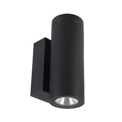 Projecteur de façade SHORELINE PRO ROUND 68 UP&DOWN à 2 flammes, rond, CCT Switch IP65, gris foncé gradable