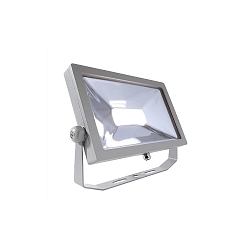 Projecteur d'ext�rieur FLOOD SMD II  avec prise de courant, direct, commutable IP65 | IP44, argent 