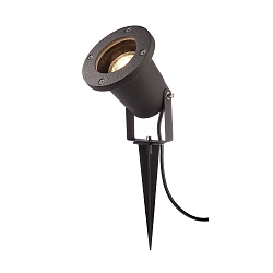 Lampe � piquet de terre LOMI avec prise de courant, r�glable GU10 IP65 / IP44, noir mat gradable