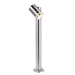 path light ZILLY II GU10 IP44, silver, transparent dimmable