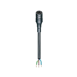 C�ble de connexion  avec prise GESIS 2M avec c�ble ouvert, noir 