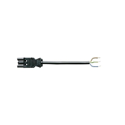 Wieland connecting lead with socket, 220-240V, 100cm