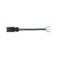 C�ble de connexion  avec fiche, noir 