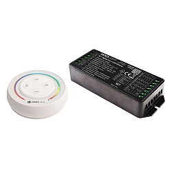Variateur de LED RGB/W/CCT, noir, blanche