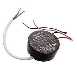 Unité d’alimentation Led ROUND, CC, RS350mA/8W courant constant, dimmable noir
