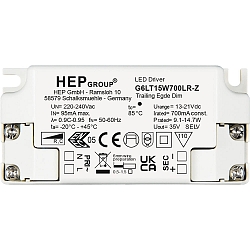 Unité d’alimentation Led HEP DIM CC G6LT15W350LR-Z courant constant