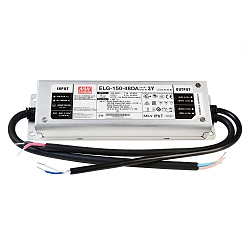Bloc d'alimentation MEANWELL DIM, CV. ELG-150-48DA constante de tension, dimmable argent