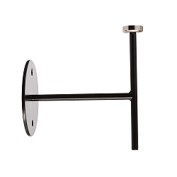 Support mural MIRAM m�canique, fixation magn�tique, noir