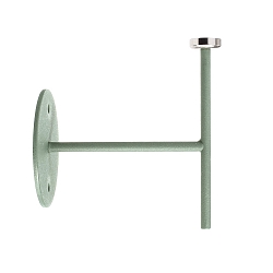 Support mural MIRAM m�canique, fixation magn�tique, mat, gris-vert