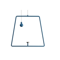 Suspension pendulaire MIRAM m�canique, fixation magn�tique, bleu
