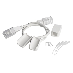 Connecteur flexible, blanche