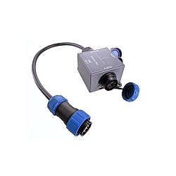 Bloc de distribution WEIPU 5 p�les, bleu, noir 