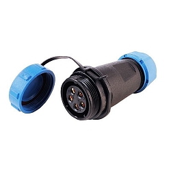 Prise de connexion WEIPU 5-polig female 5 p�les, bleu, noir 