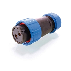 Prise de connexion WEIPU 5-polig female 2 p�les, bleu, noir 