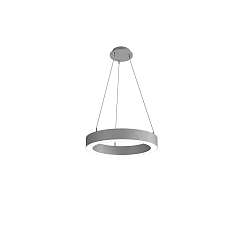 Luminaire � suspension LAUTARO 600/80 UP/DOWN OPAL M3 IP20, gris clair gradable
